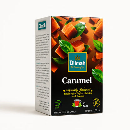 EFT Caramel Ceylon Black Tea - 20 Tea Bags with Tag  Exquisitely Flavoured Tea